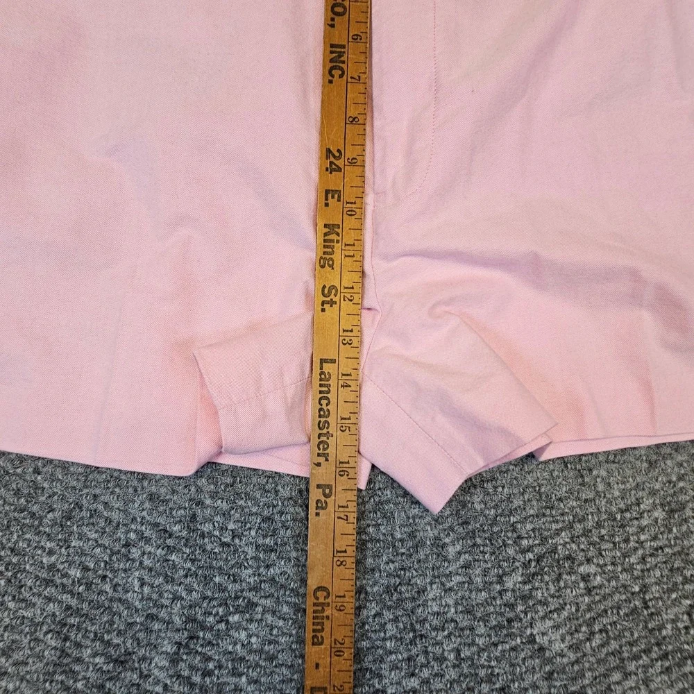 Polo Ralph‎ Lauren Mens Pink Oxford Cotton Shorts Size 46 Flat Front Preppy